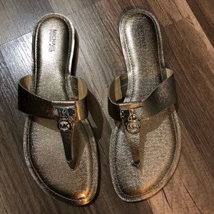 Silver Michael Kors sandals